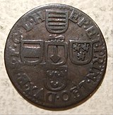 Coin perhaps from the reign of Johann Theodor of Bavaria, 1744–1763
