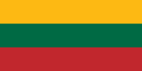 1:2 Flagge Litauens 1989–2004