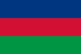 Flag of SWAPO used at the United Nations between 1976 and 21 March 1990.