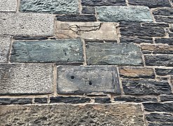 Mason's mark on Henry House in Halifax, Canada, from 1834