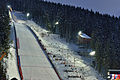 The Hochfirstschanze ski jump in winter