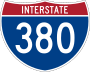 Interstate 380 marker