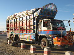 Jingle truck in Delaram, Afghanistan.