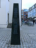 Monolith mit den Namen der deportierten Konstanzer Juden