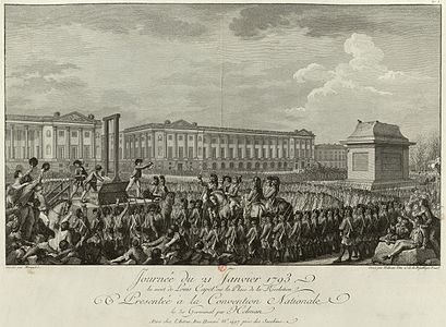The execution of Louis XVI (January 21, 1793)