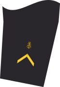 Ärmelabzeichen der Jacke (Dienstanzug) eines Bootsmanns (60er Verwendungsreihen)