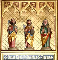 Apostles on a Danish altarpiece