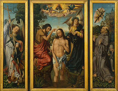 Master of Frankfurt – Triptych of the Baptism of Christ