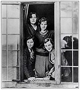 Nancy, Unity, Jessica and Diana Mitford.