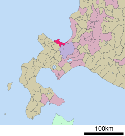 Location of Otaru in Hokkaido