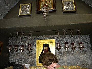 Relics of St. John Jacob the Chozebite, of Neamț, (St. George's Monastery, West Bank).