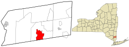 Location in Putnam County and the state of New York.