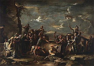 The Death of Regulus (c. 1650–1652), oil on canvas, 152.4 × 219.71 cm., Virginia Museum of Fine Arts