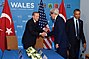 5 September 2014 Turkish President Recep Tayyip Erdoğan with U.S. President Barack Obama and U.S. Secretary of State John Kerry during the NATO Summit in Newport;