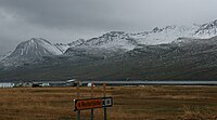 Scenic view near Fáskrúðsfjörður