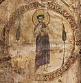 Christ holding Gospel of John, miniature in Syriac manuscript DIYR 339, a 6th-century gospel book from St. Mary Church, Diyarbakır