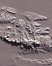 Sentinel Range, Satelliten-Aufnahme der NASA
