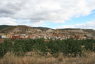 View of Orera, Zaragoza, Spain