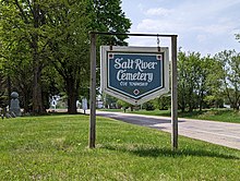 Entrance of Salt River Cemetery - Shepherd Michigan