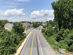 View of the Annapolis Road corridor which runs through the Baltimore Highlands area