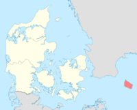 Lage von Bornholms Regionskommune in Dänemark