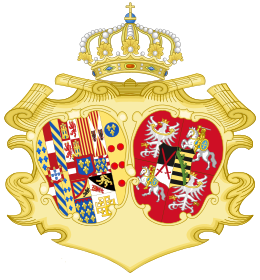Coat of Arms of Queen Maria Amalia of Naples and Sicily, Princess of Saxony (1738–1759)