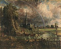 John Constable, Salisbury Cathedral from the Meadows, 1831