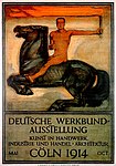 Plakat für die Ausstellung des deutschen Werkbundes in Köln 1914; Entwurf: Peter Behrens; Lithographie/Steindruck: A. Molling & Comp. KG Hannover-Berlin
