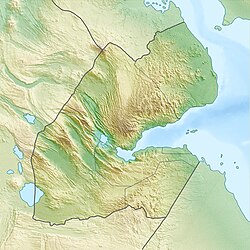 Map showing location of Handoga in Djibouti
