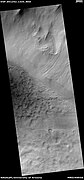 Pits on crater floor, as seen by HiRISE under HiWish program Pits may be formed when ice left the ground.