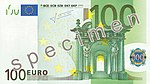 100 euro note of the 2002-2019 series (Obverse)