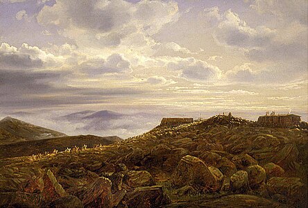 Summit of Mount Washington in the White Mountains (1857)