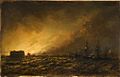 Fire in Kronstadt at Night, c. 1876