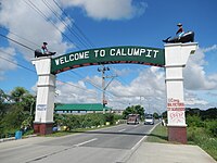 Calumpit Welcome Arch, viewed from the Calumpit-Pulilan Road