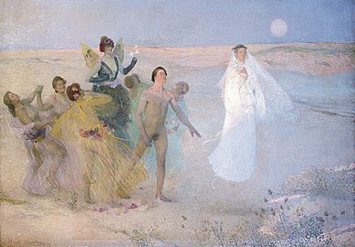 L'Homme entre le Vice et la Vertu (Man Between Vice and Virtue), 1892, Musée des Augustins