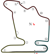 The Hungaroring after being modified in 2003.