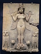 Room 56 – The famous Babylonian 'Queen of the Night relief' of the goddess Ishtar, Iraq, c. 1790 BC