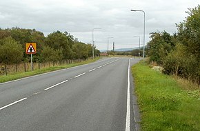 Junction ahead, A4221 near Coelbren - geograph.org.uk - 2576055.jpg