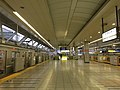 Tokyo Metro Hibiya Line platforms at the third floor, 2021