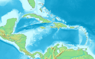 RMS Rhone is located in Caribbean