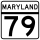Maryland Route 79 marker