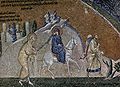 Mosaik mit Darstellung der Reise nach Bethlehem