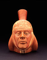 Portrait vessel, Moche style, north coast Peru,100–800 C.E.