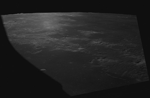 Oblique view facing west from Apollo 8
