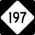 North Carolina Highway 197 marker