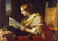 Saint Catherine of Alexandria reading, 1670