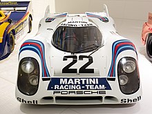 A white closed cockpit prototype racing car driven at the 1971 24 Hours of Le Mans