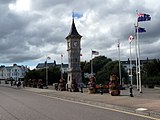 Clock Tower in Exmouth erected in 1897, to commemorate the Diamond Jubilee of Queen Victoria