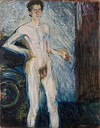 Richard Gerstl - Nude Self-Portrait with Palette - Google Art Project