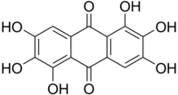 Skeletal formula of rufigallol
